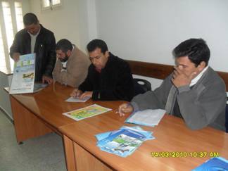 réunion du jury de séléction du concours pour Tissemsilt
